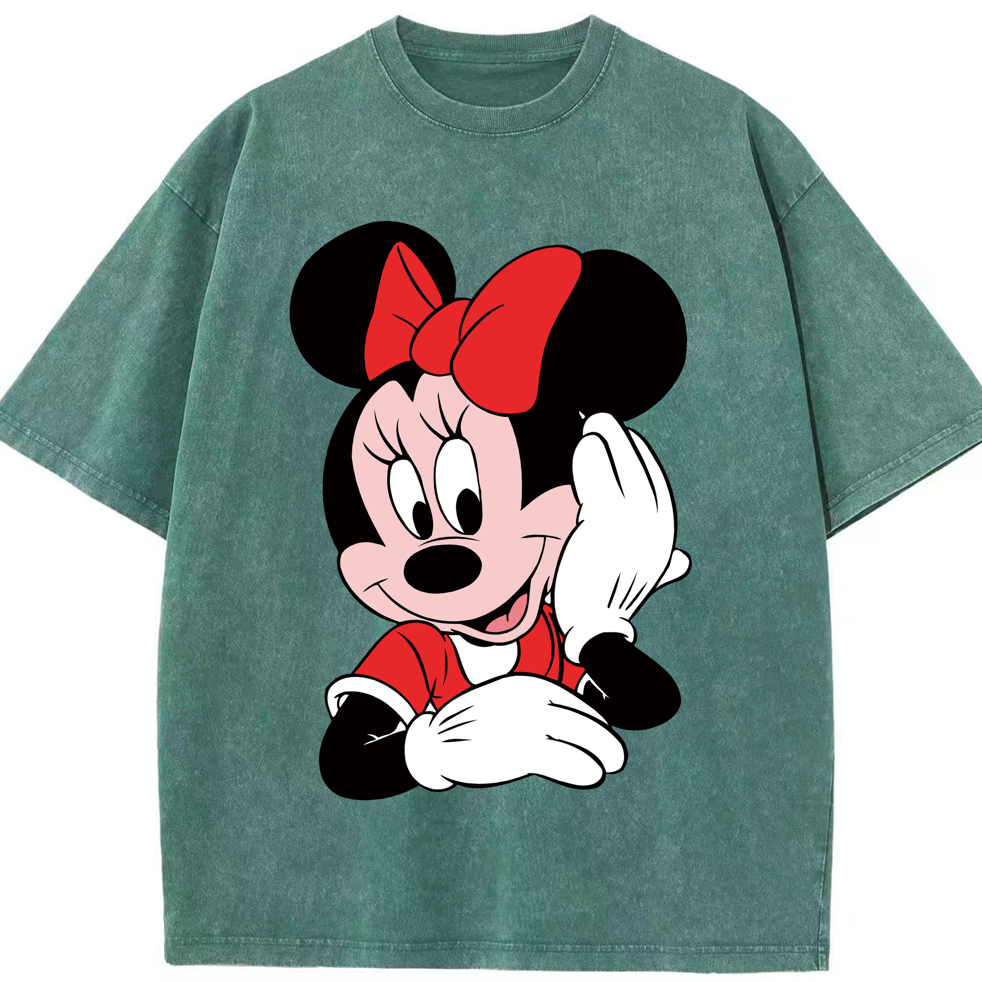 （画像用） ミッキーマウス Mickey Mouse 綿100% ヴィンテージ風 半袖Tシャツ（フロントプリント）